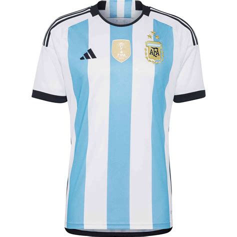 men's replica adidas argentina home jersey 2022 - 3 stars|argentina adidas jersey.